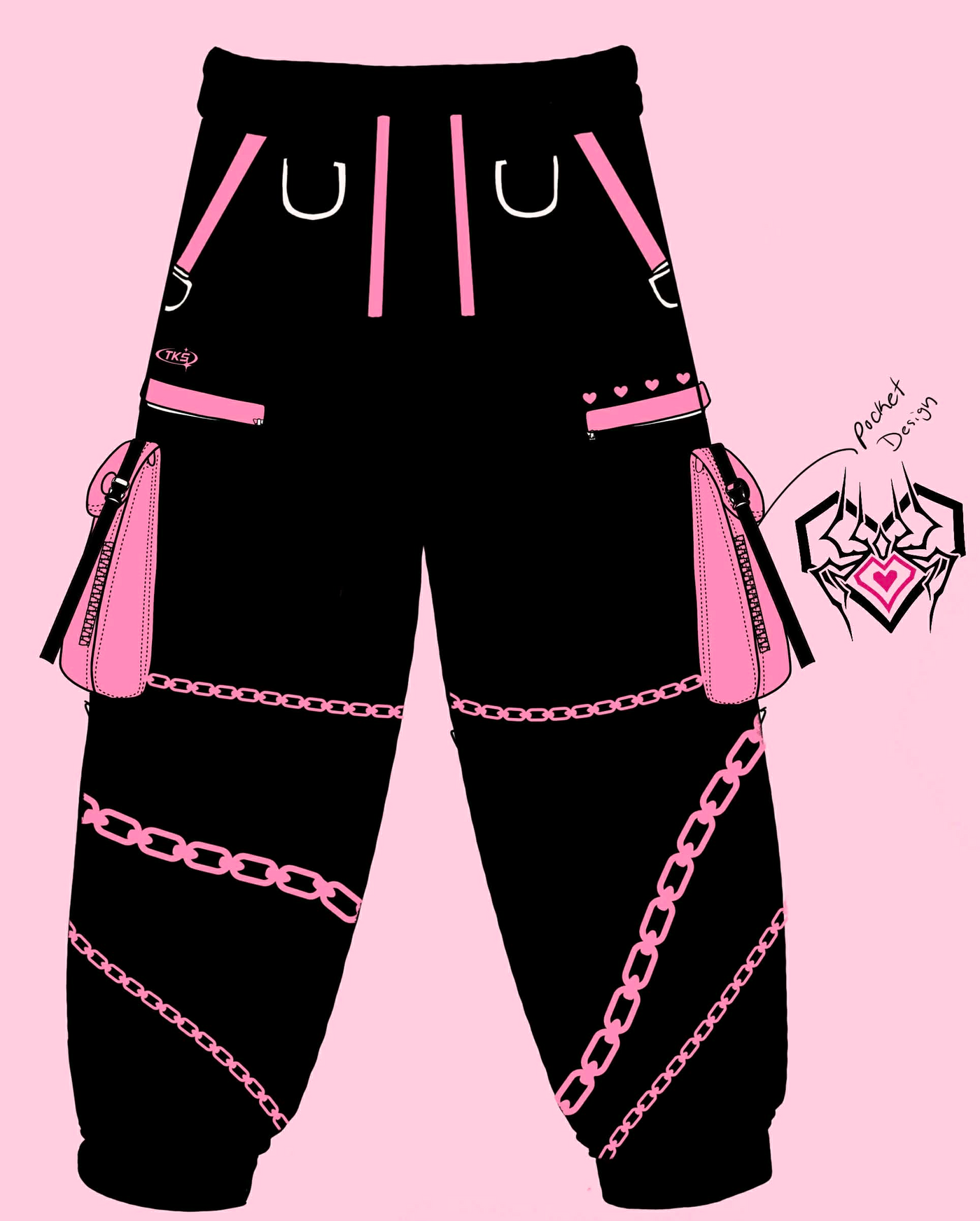 (PRE-ORDER) Spider Babe Adjustable Cargos