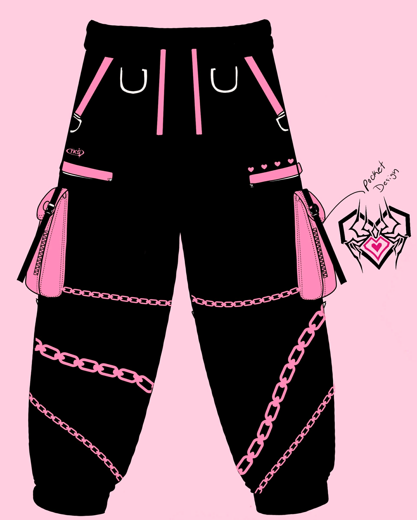 (PRE-ORDER) Spider Babe Adjustable Cargos