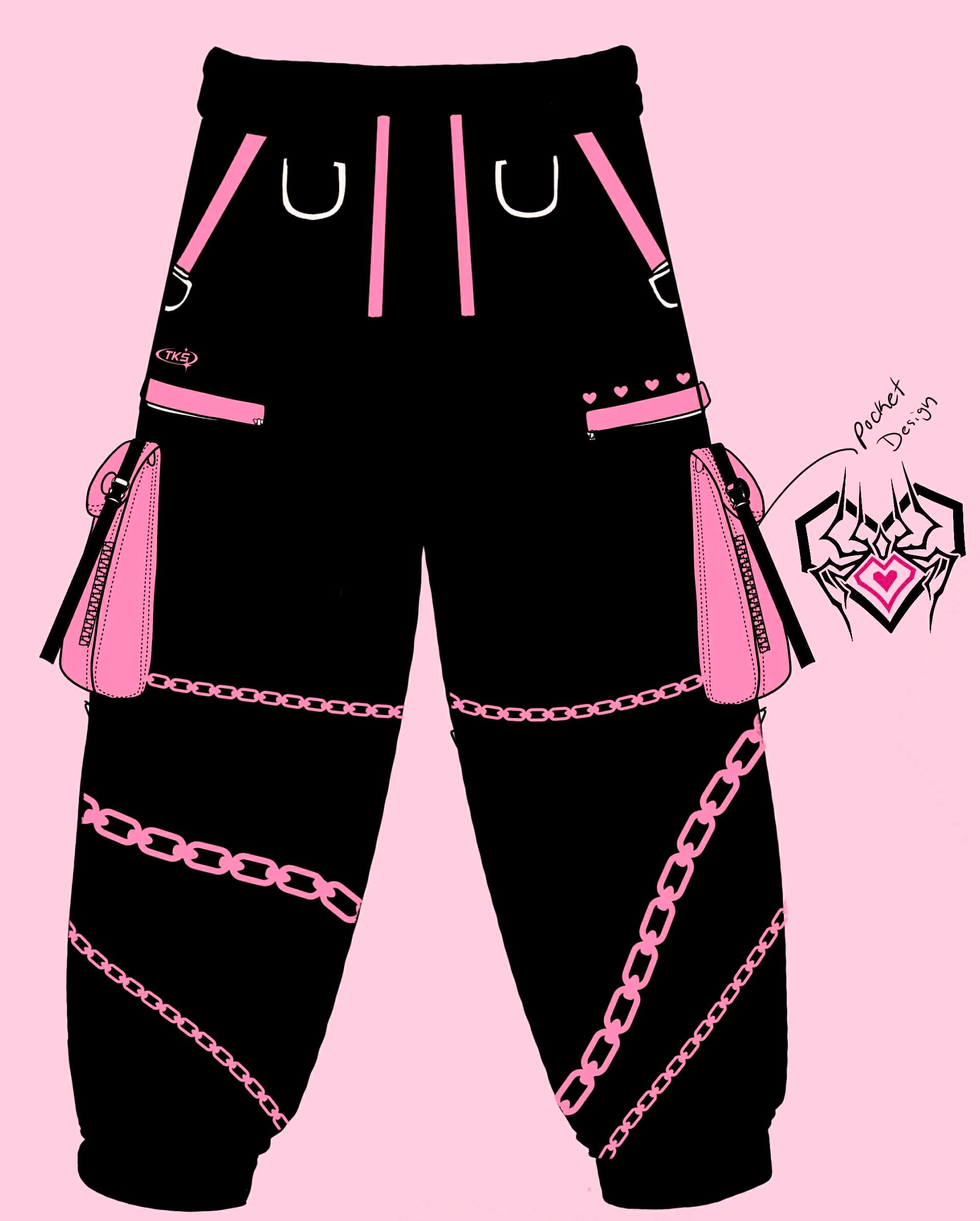 (PRE-ORDER) Spider Babe Adjustable Cargos