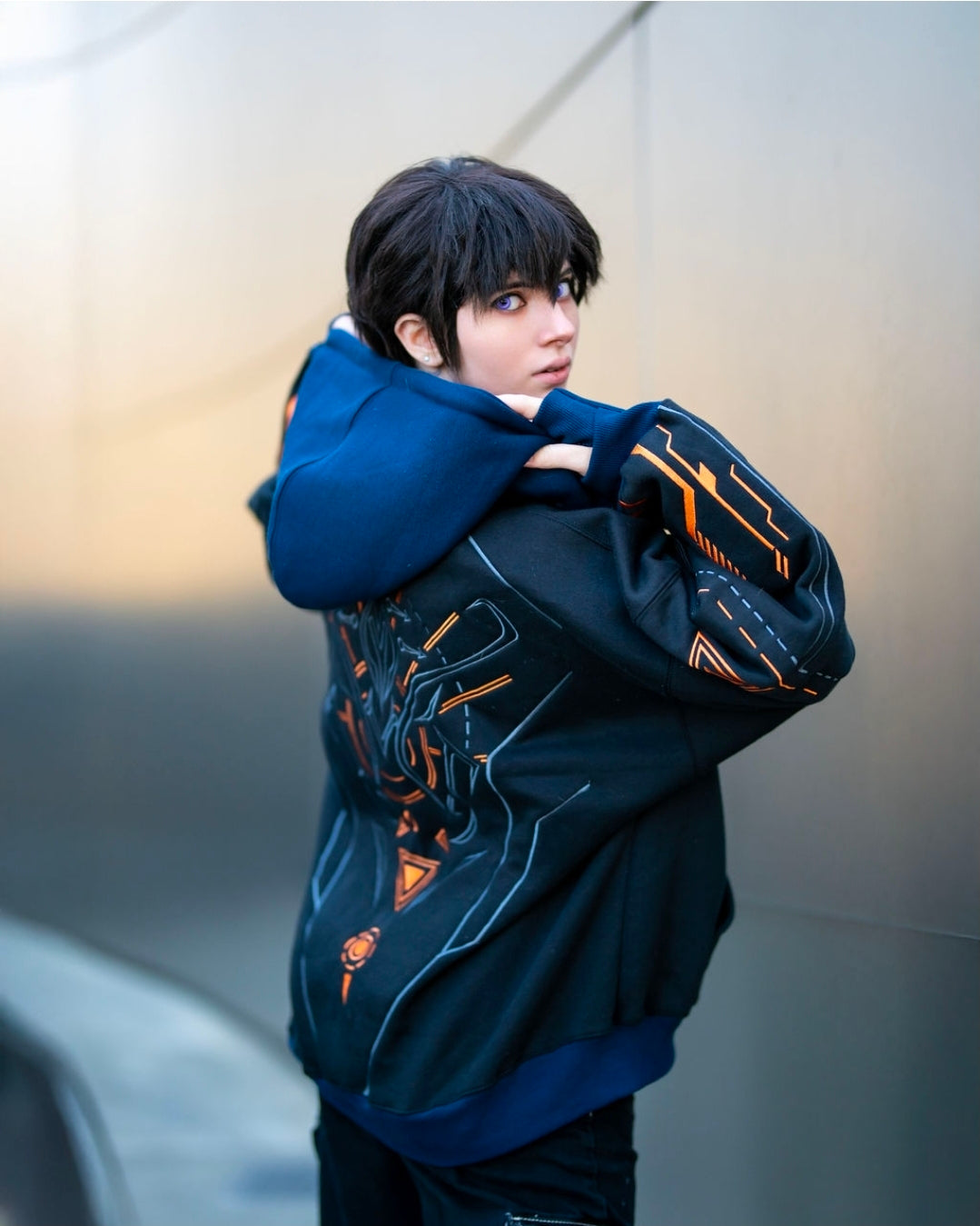 (PRE-ORDER) Cyber Mech Oversized Zip Hoodie
