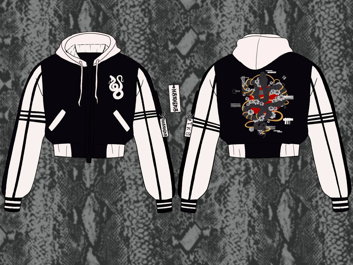 (PRE-ORDER STOCK DROP) Hashira of Snakes Oversized Varsity