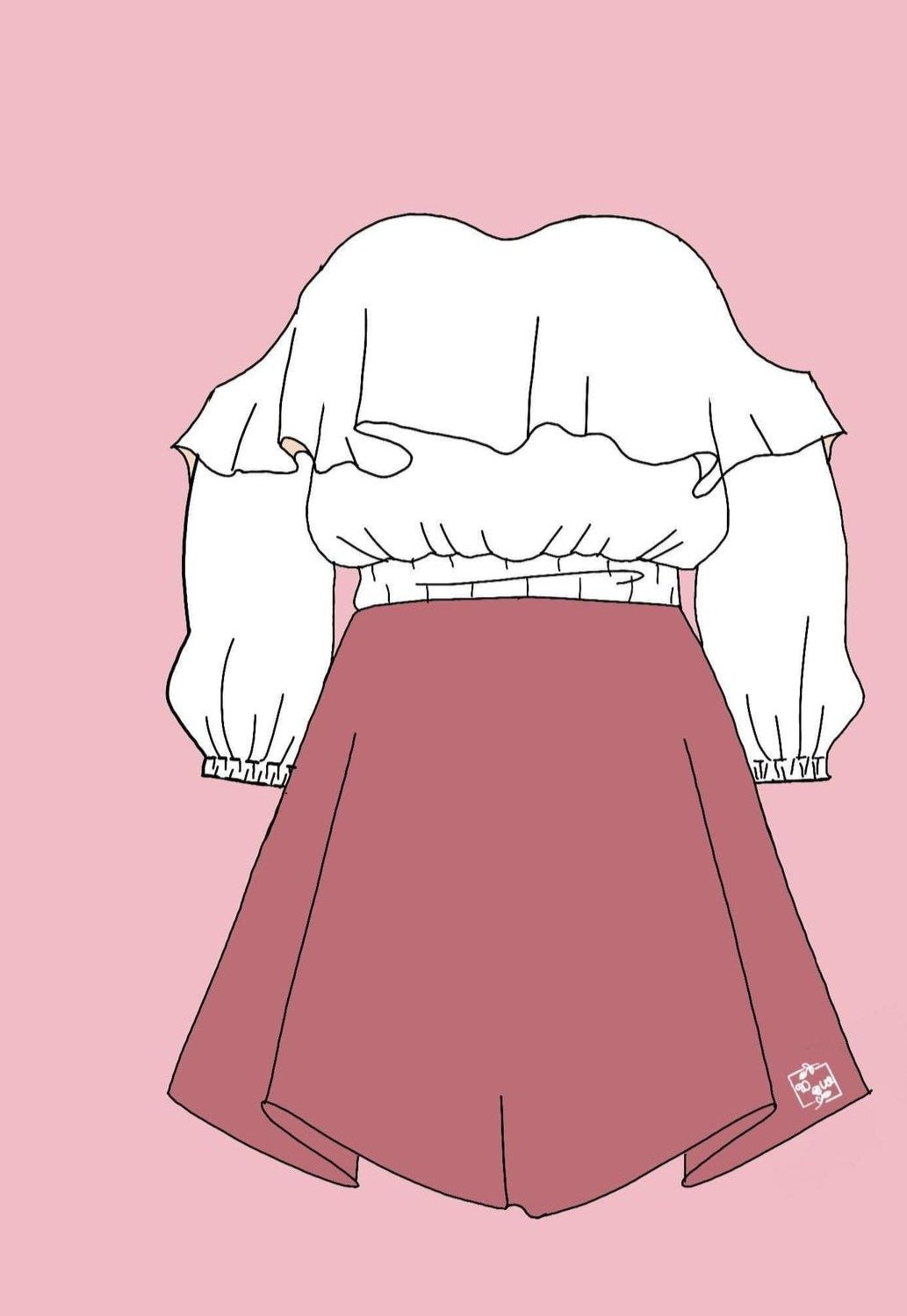 (READY TO GO) Dusty Rose Pocket Dress