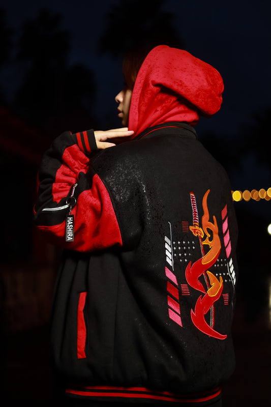 (PRE-ORDER STOCK DROP) Set Your Heart Ablaze Oversized Varsity