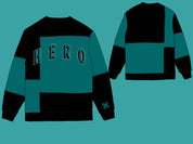 (READY TO GO) Be A Hero Patchwork Light Sweater