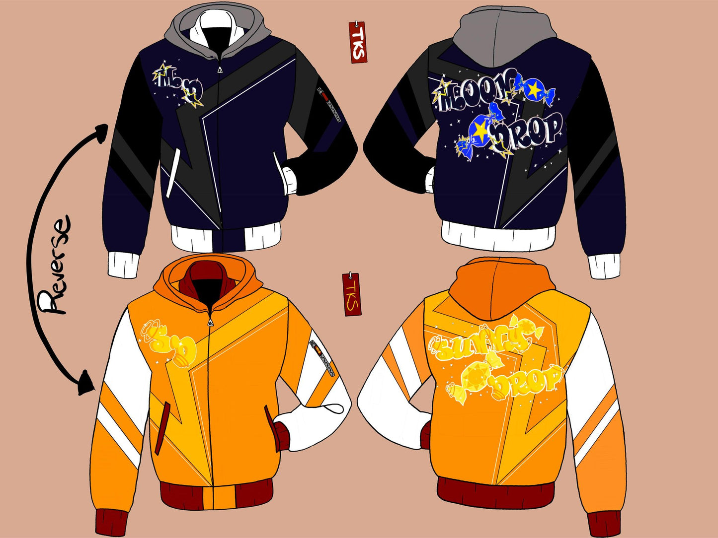 (READY TO SHIP) Sun Drop Reverse Varsity