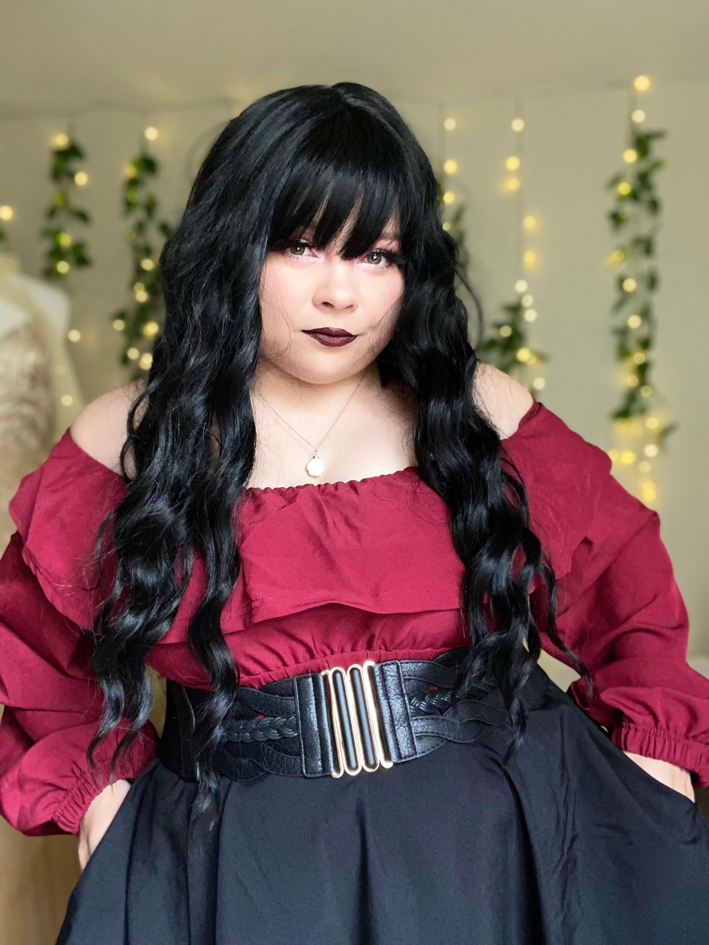 (READY TO SHIP) Crimson Queen Pocket Dress