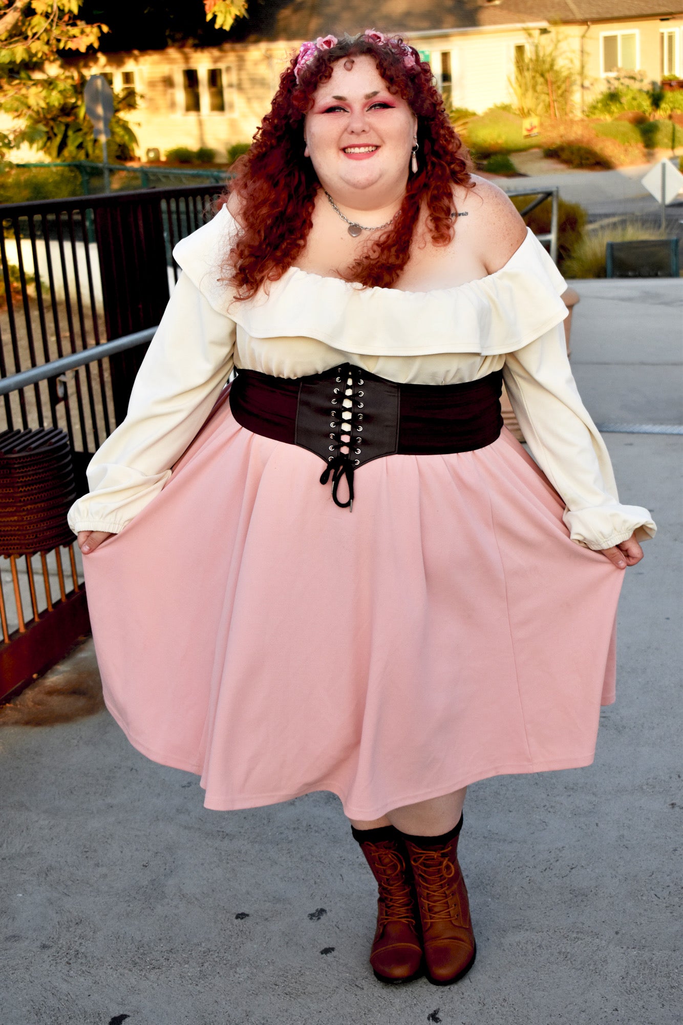 (READY TO SHIP) Dusty Rose Pocket Dress